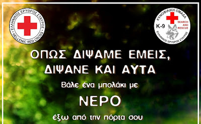 Οδηγίες του Ελληνικού Ερυθρού Σταυρού για προστασία των κατοικίδιων από τον καύσωνα