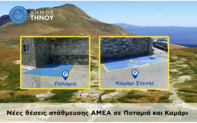 Θέσεις Στάθμευσης για AMEA στην Κοινότητα Στενής Τήνου